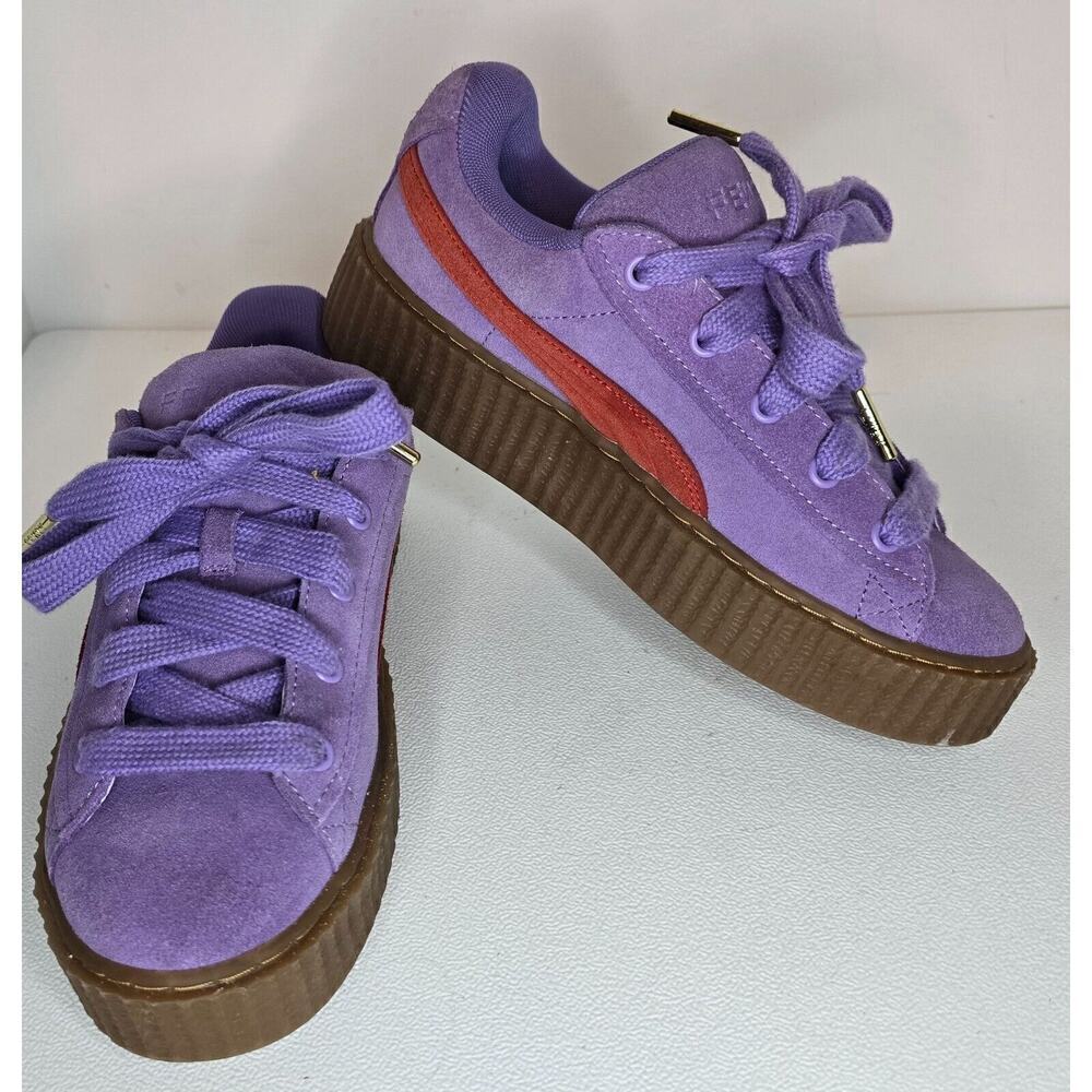 Women's PUMA FENTY X Creeper Phatty Lavender Alert/Burnt Red Size 6 397587-03 - Picture 1 of 11